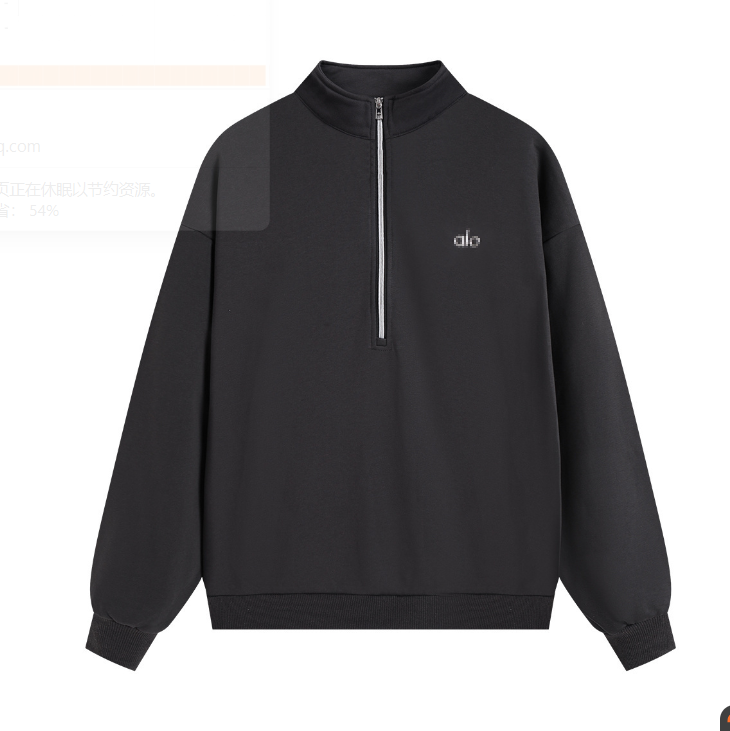 Home alo half zip sweatshirt(black)丨oem customized