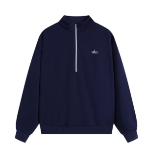 Home alo yoga yin yang half zip pullover(navy)丨oem customized